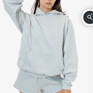 LA Apparel Light Gray Heavyweight Hoodie